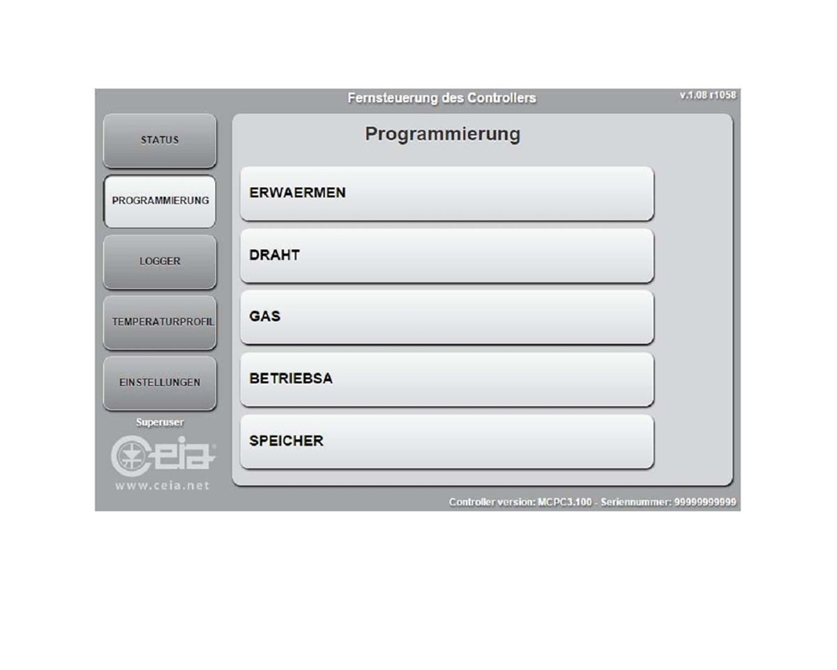 Opzione web server/data logger