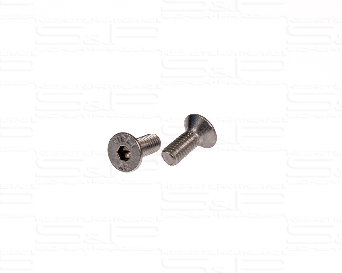 Countersunk screw with hex socket M6 x 16, V2A