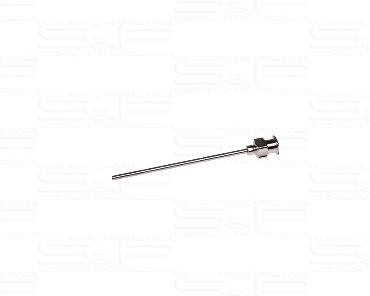Dispensing needle, all-metal, straight