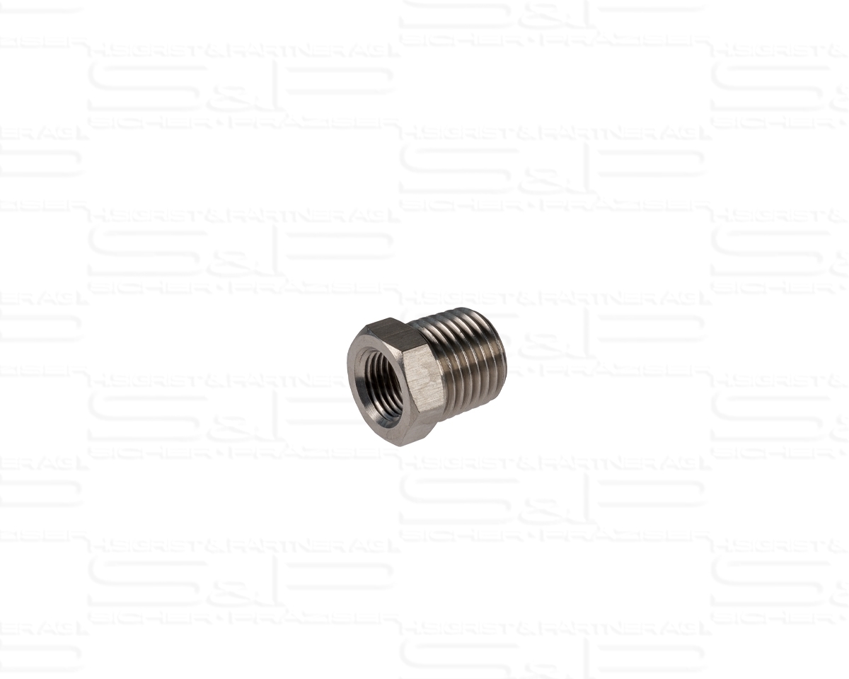 Adattatore filettato INOX, R1/4" (m.) R1/8" (f.)